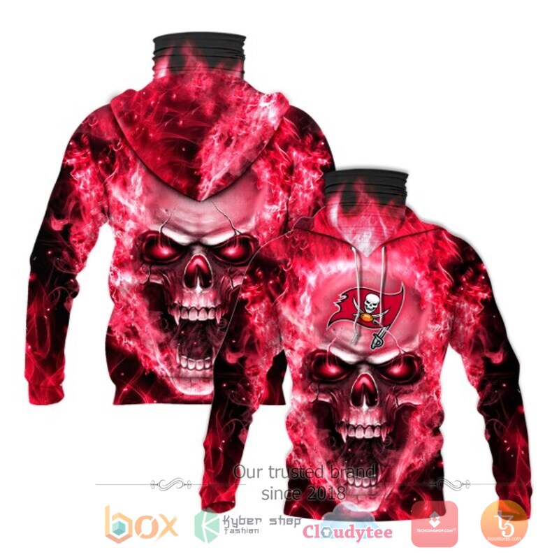 NFL Tampa Bay Buccaneers Flameskull 3d hoodie mask 7 NFL Tampa Bay Buccaneers Flameskull 3d hoodie mask