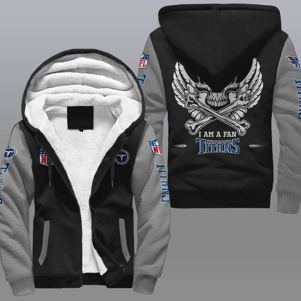 NFL Tennessee Titans Wings Skull Fleece hoodie 2 NFL Tennessee Titans Wings Skull Fleece hoodie 1
