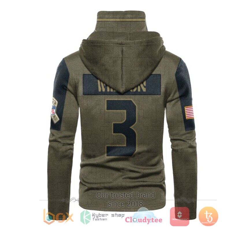 NFL Wilson 3 Seattle Seahawks 3d hoodie mask 3 NFL Wilson 3 Seattle Seahawks 3d hoodie mask 1 2