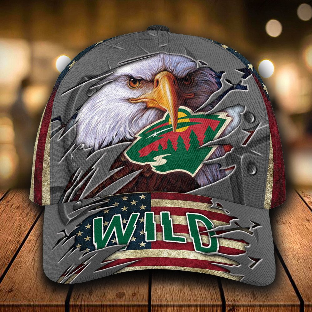 NHL Minnesota Wild Eagle Custom Personalized Cap