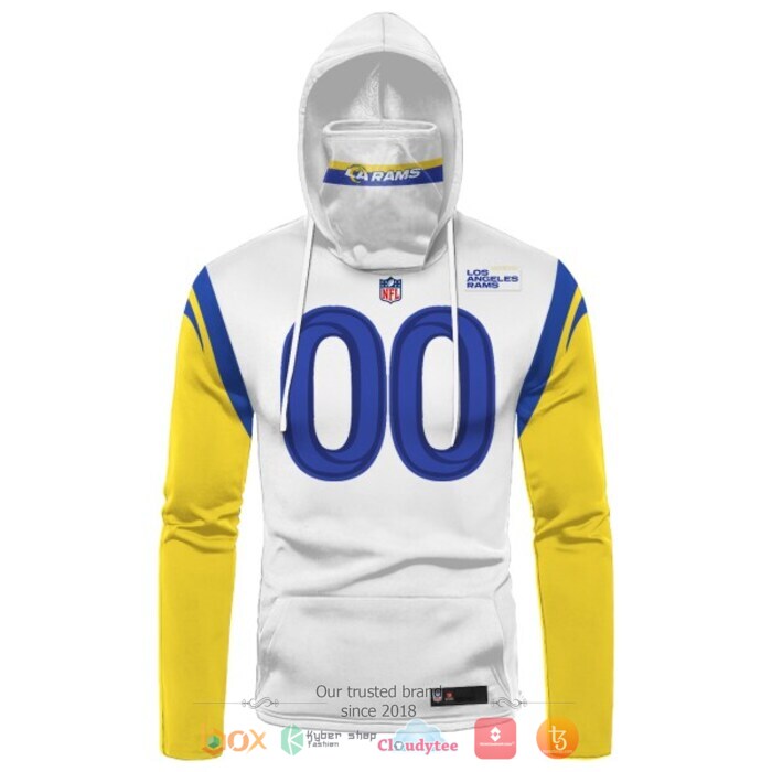 Personalized NFL Los Angeles Rams 3d hoodie mask 1
