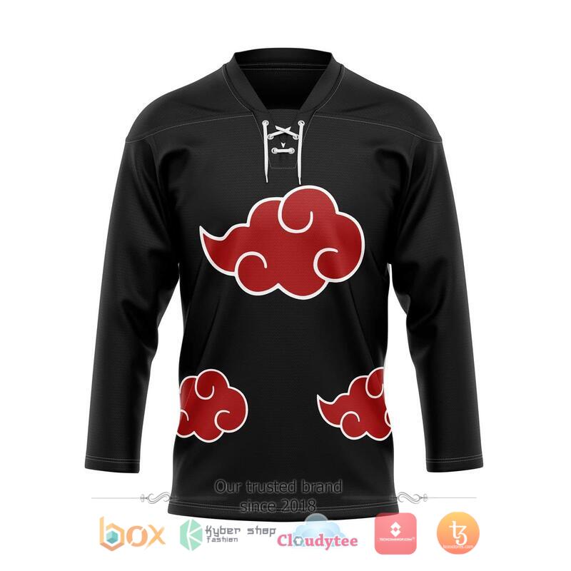 Naruto Akatsuki Hockey Jersey 1 Naruto Akatsuki Hockey Jersey