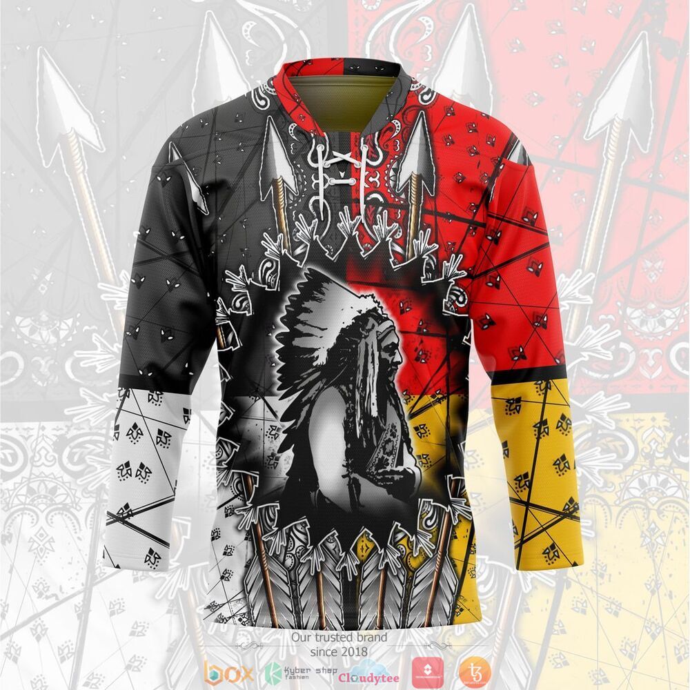 BEST Native Americans hockey jersey 3 Native Americans hockey jersey 1 2