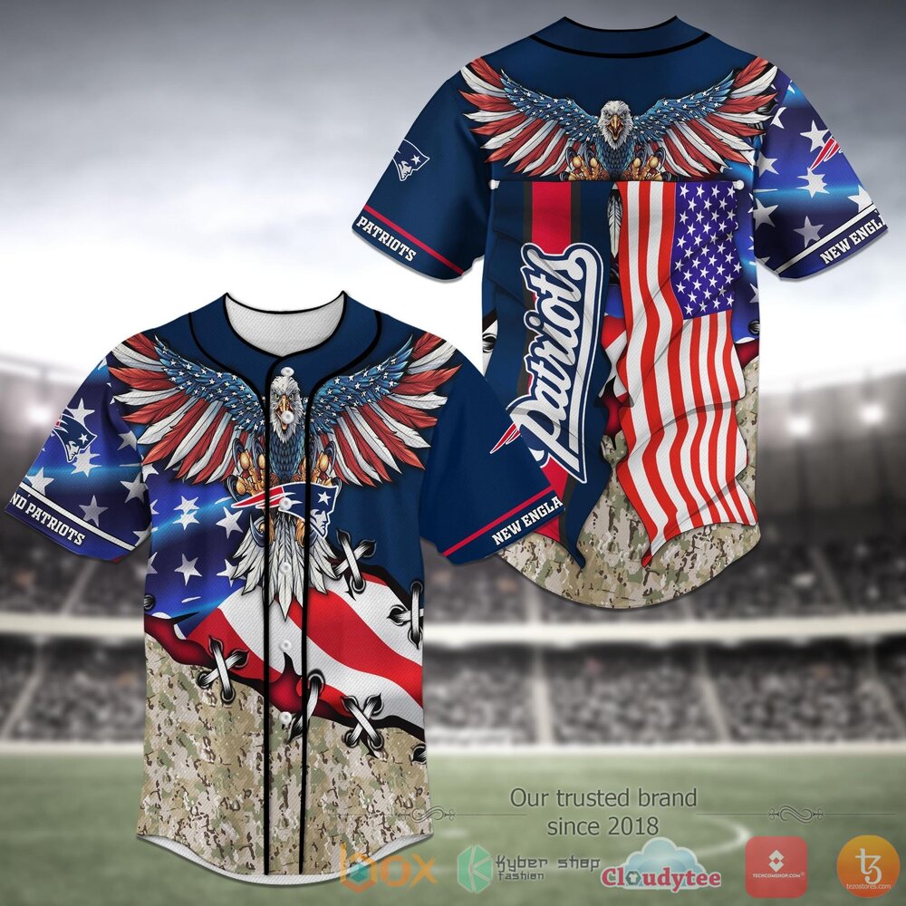 NEW New England Patriots National Football League Baseball Jersey Shirt 2 New England Patriots NFL Baseball Jersey Shirt