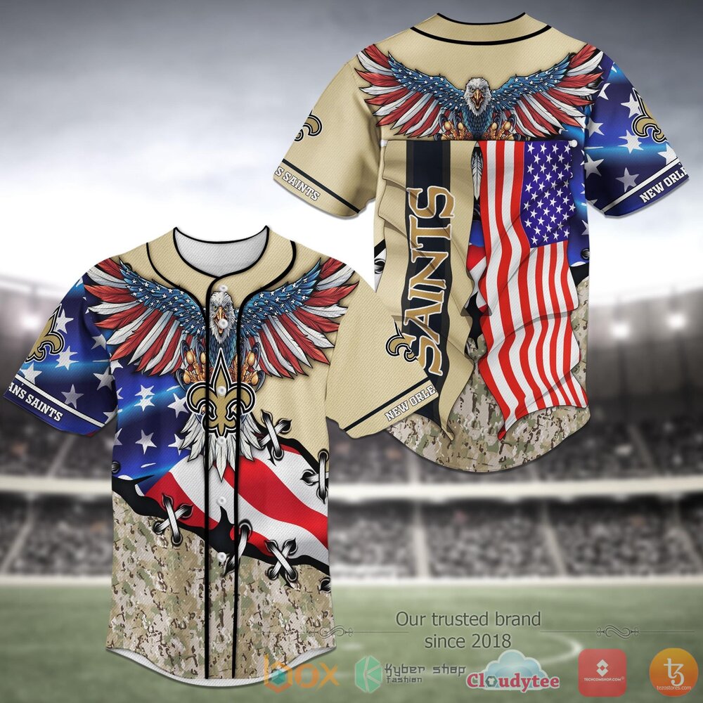 NEW New Orleans Saints National Football League Baseball Jersey Shirt 3 New Orleans Saints NFL Baseball Jersey Shirt