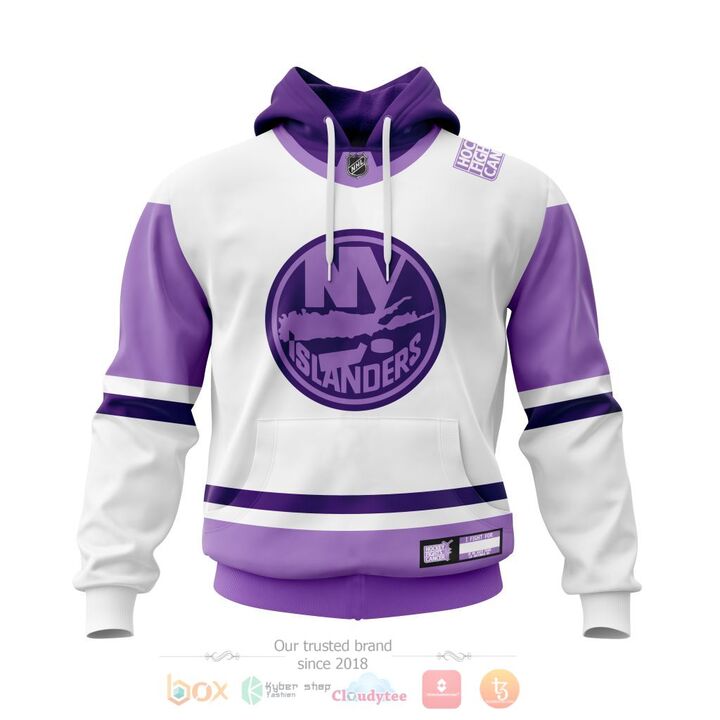 BEST New York Islanders Fight Cancer Personalized All Over Print 3D Hoodie, Zip Hoodie 6 New York Islanders Fight Cancer Personalized 3D Hoodie Zip Hoodie