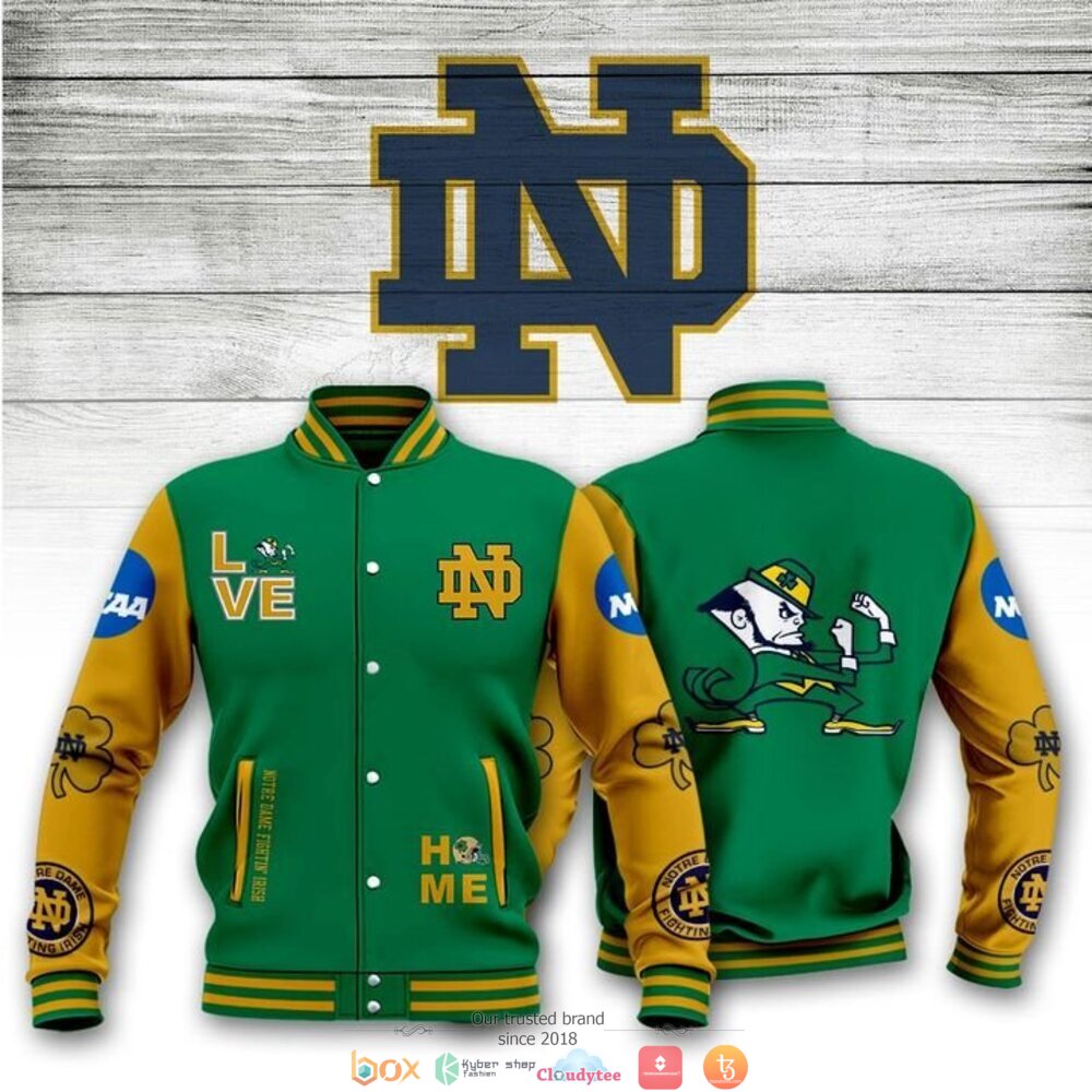 Notre Dame Fighting Irish Love Home Baseball jacket