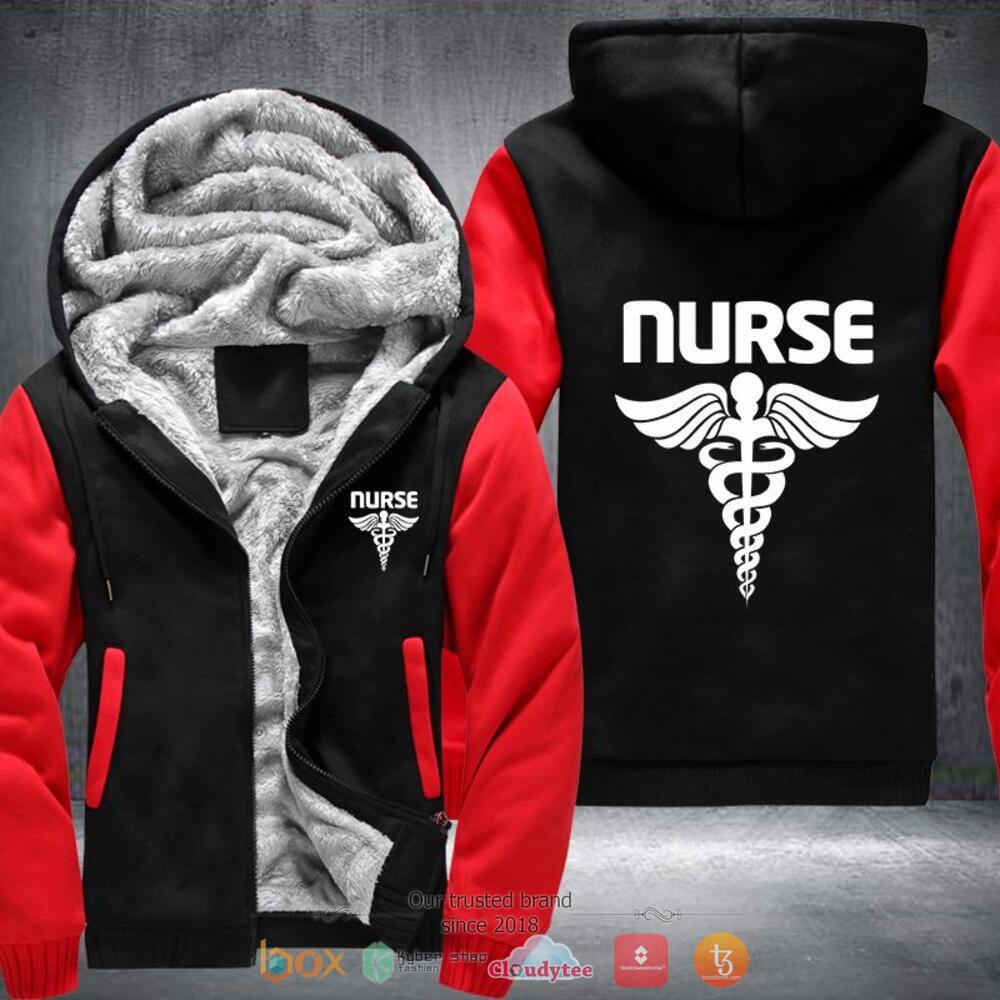 Caduceus Nurse Fleece hoodie 7 Nurse Caduceus Fleece hoodie
