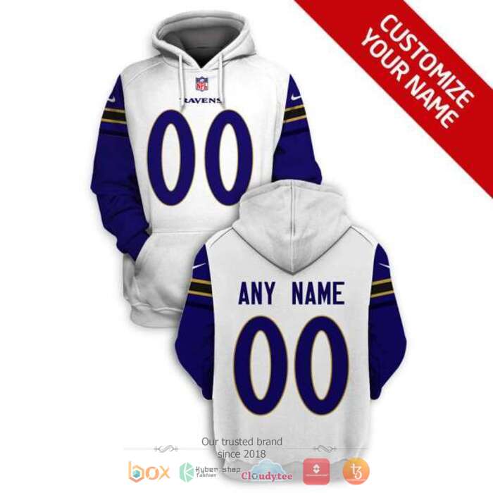 Personalized NFL Baltimore Ravens 3d shirt hoodie