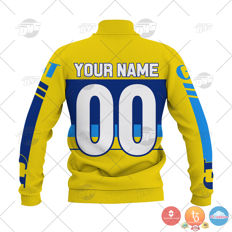 Personalize BMX GT USA Factory Team Yellow 1985 Baseball Jacket 1 2