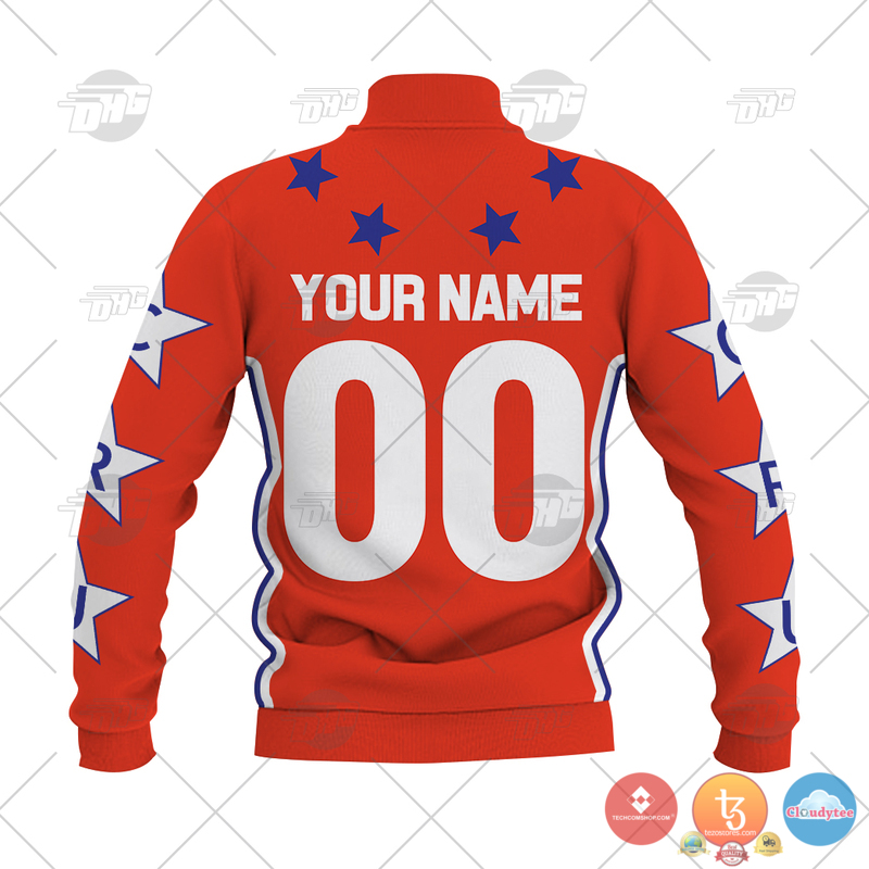 Personalized RAD Racing Cru Jones Red custom Baseball Jacket 3 Personalize RAD Racing Cru Jones 80s Red Baseball Jacket 1 2