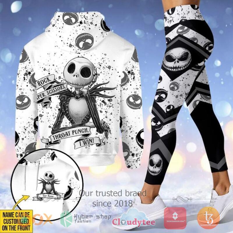 Personalized Jack Skellington Throat Punch I win 3d hoodie legging