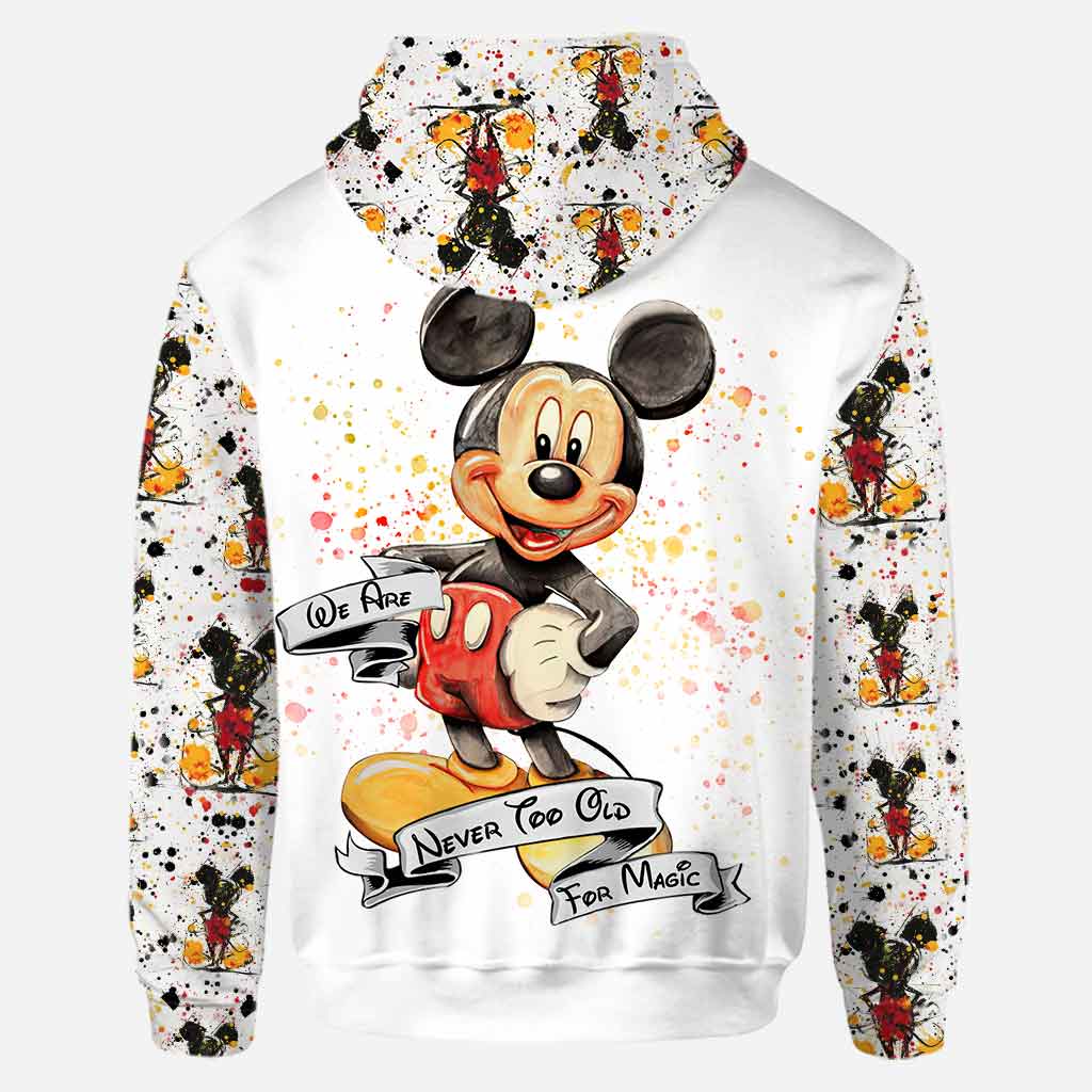 Personalized Mickey Mouse We are never too old for magic hoodie, legging 6 Personalized Mickey Mouse We are never too old for magic hoodie legging 5