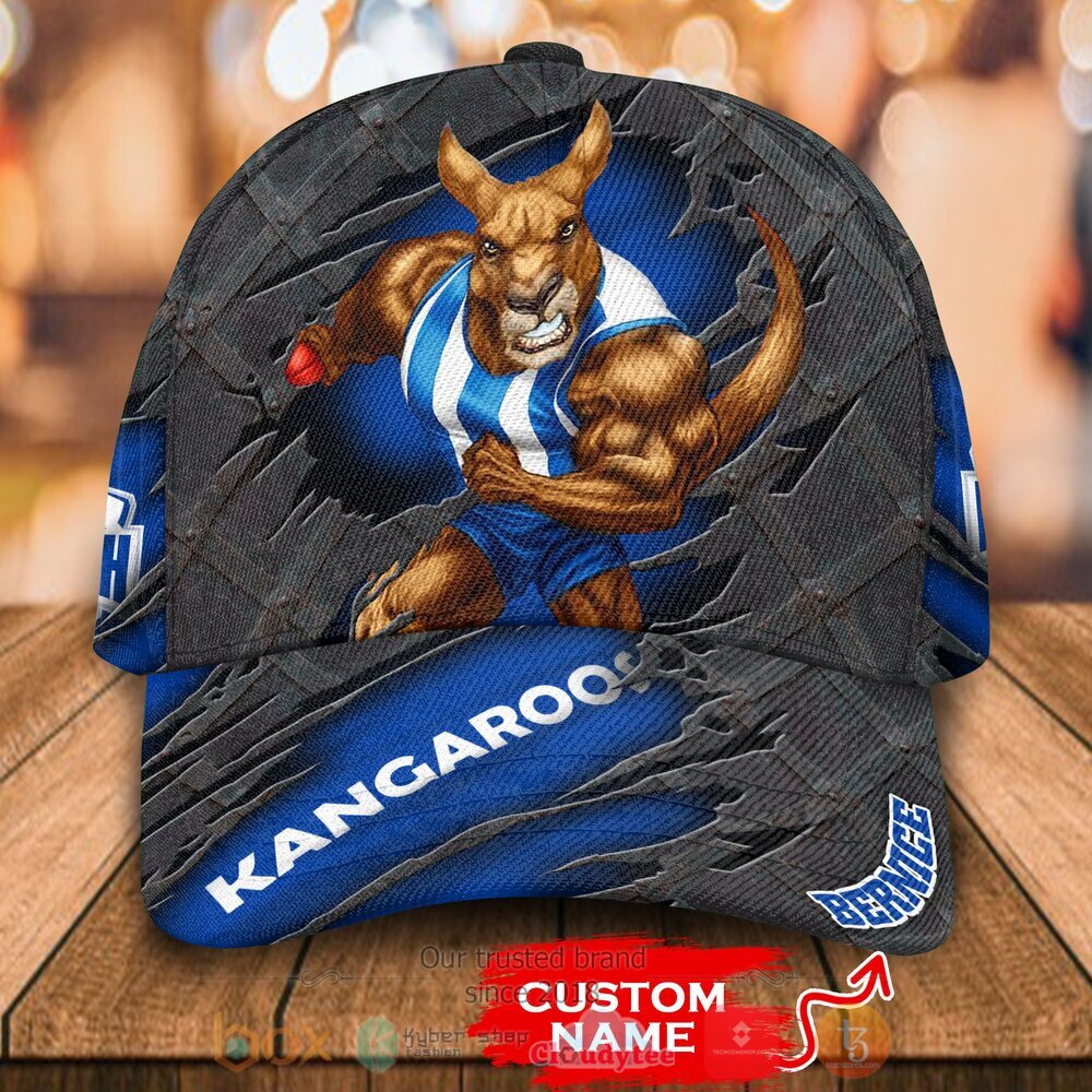 Personalized AFL North Melbourne Kangaroos Cap 14 Personalized AFL North Melbourne Kangaroos Cap