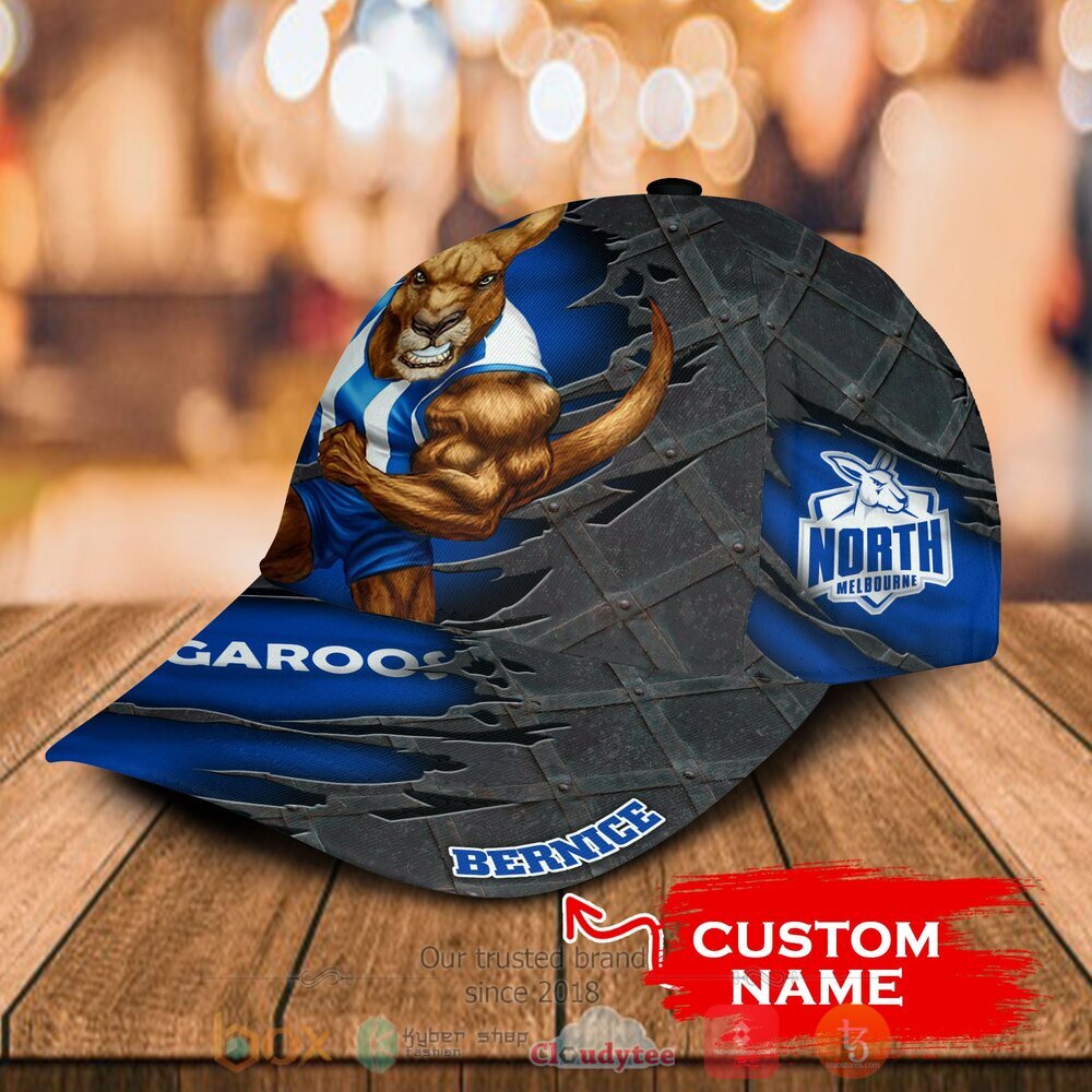 Personalized AFL North Melbourne Kangaroos Cap 3 Personalized AFL North Melbourne Kangaroos Cap 1 2