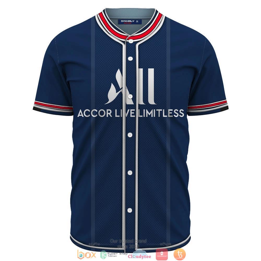 Personalized Accor Live Limitless custom baseball jersey