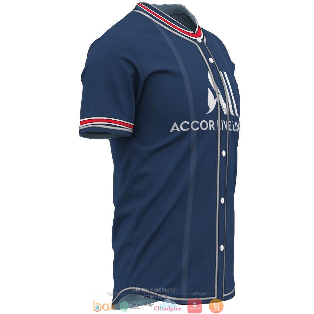 Personalized Accor Live Limitless custom baseball jersey 1 2 3