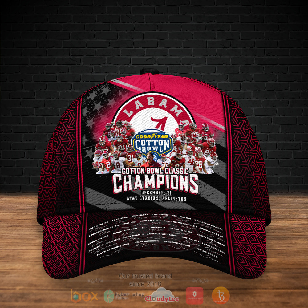 Personalized Alabama Cotton Bowl Classic 2021 Custom hat Cap 2 Personalized Alabama Cotton Bowl Classic 2021 Custom Cap 1