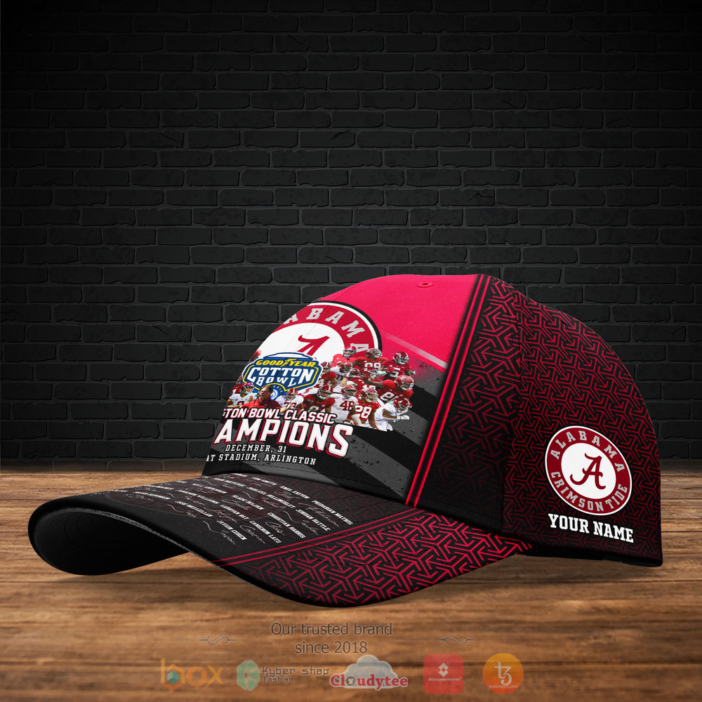 Personalized Alabama Cotton Bowl Classic 2021 Custom hat Cap 4 Personalized Alabama Cotton Bowl Classic 2021 Custom Cap 1 2 3