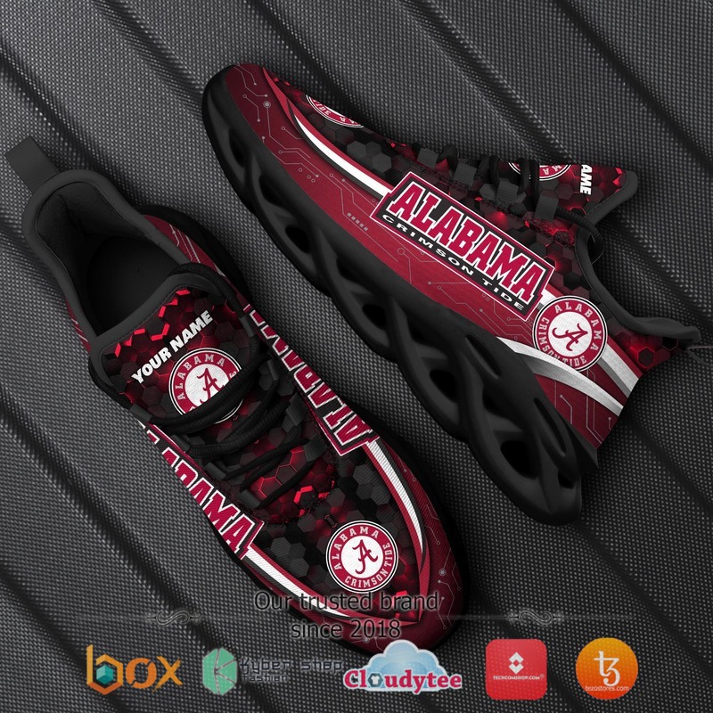 Personalized Alabama Crimson Tide Football Team Clunky Max Soul Shoes