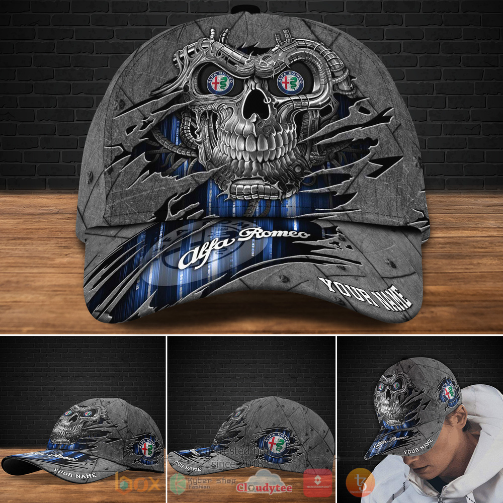Personalized Alfa Romeo Skull Custom cap