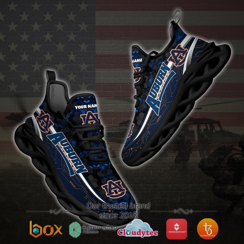 Auburn Tigers Football Team Personalized Clunky Max Soul Sneaker 4 Personalized Auburn Tigers Football Team Clunky Max Soul Shoes 1 2 3