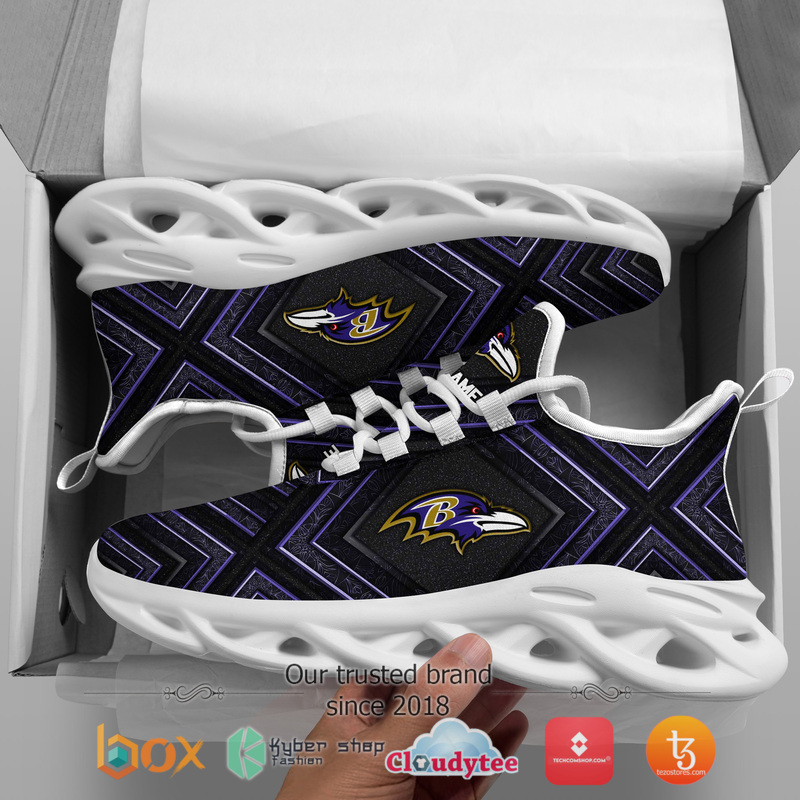 Baltimore Ravens Personalized Custom Clunky max soul Sneaker 1 Personalized Baltimore Ravens Custom Clunky max soul shoes