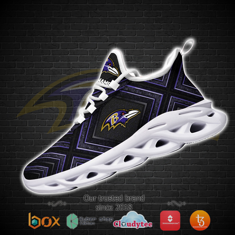 Baltimore Ravens Personalized Custom Clunky max soul Sneaker 2 Personalized Baltimore Ravens Custom Clunky max soul shoes 1