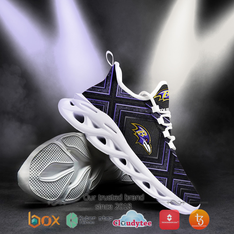 Baltimore Ravens Personalized Custom Clunky max soul Sneaker 3 Personalized Baltimore Ravens Custom Clunky max soul shoes 1 2