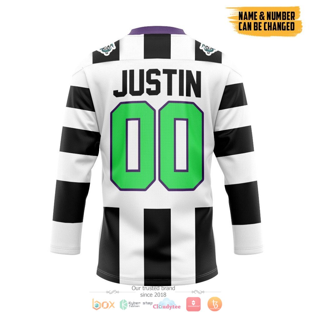 Beetlejuice Sandworm custom Personalized hockey jersey 2 Personalized Beetlejuice Sandworm custom hockey jersey 1