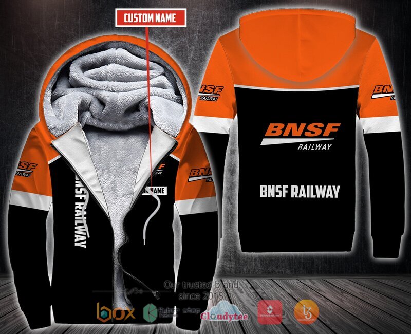Personalized Bnsf Railway Fleece Hoodie 1 Personalized Bnsf Railway Fleece Hoodie