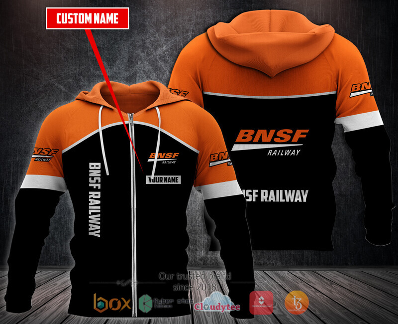 Personalized Bnsf Railway Fleece Hoodie 3 Personalized Bnsf Railway Fleece Hoodie 1 2