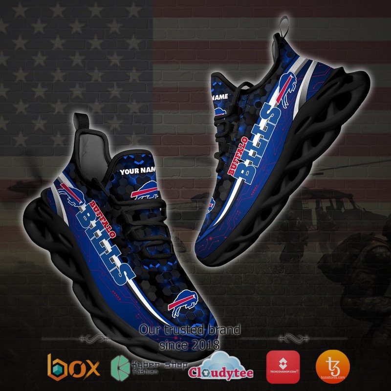 Buffalo Bills Football Team Personalized Clunky Max Soul Sneaker 4 Personalized Buffalo Bills Football Team Clunky Max Soul Shoes 1 2 3