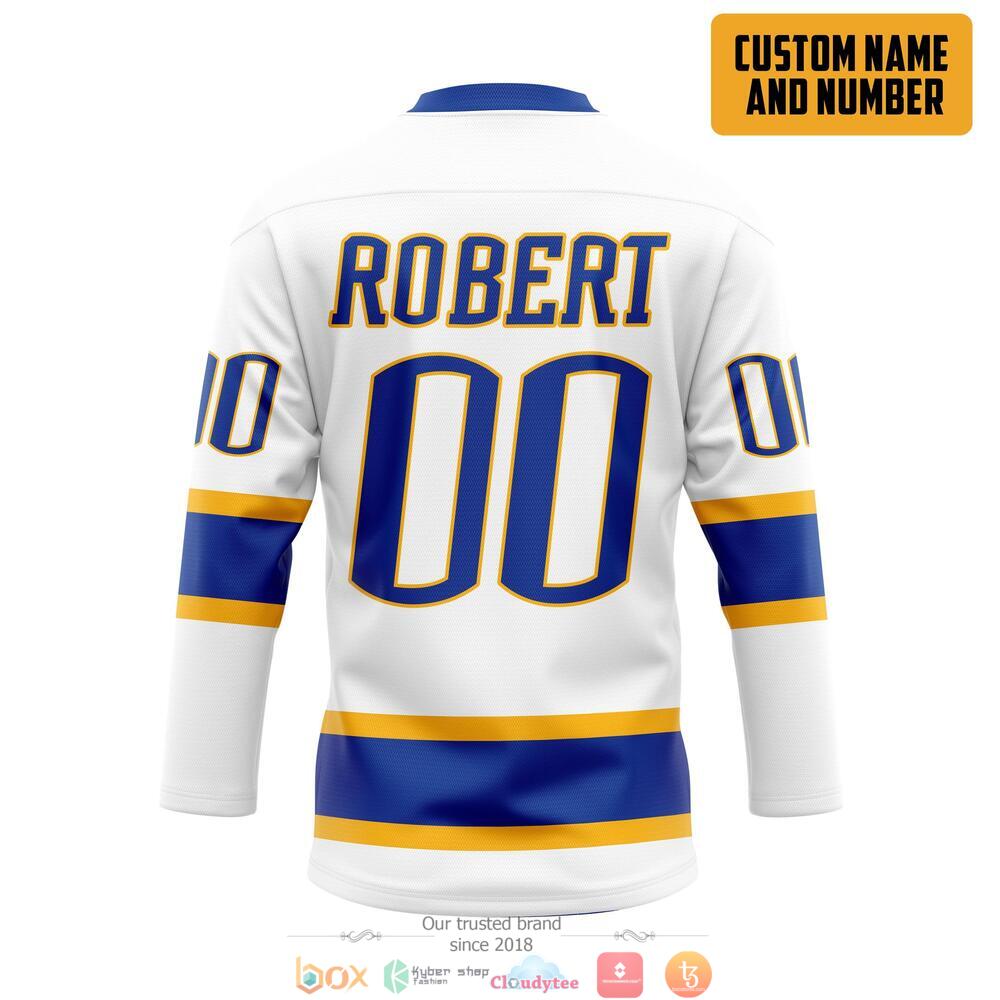 Personalized NHL Buffalo Sabres white custom hockey jersey 2 Personalized Buffalo Sabres NHL white custom hockey jersey 1