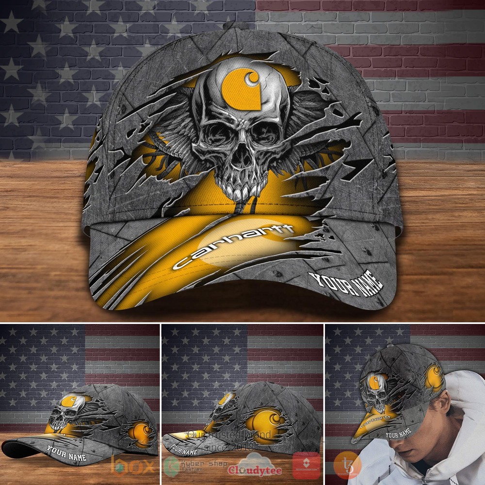 Personalized Carhartt Skull Wings Custom Cap