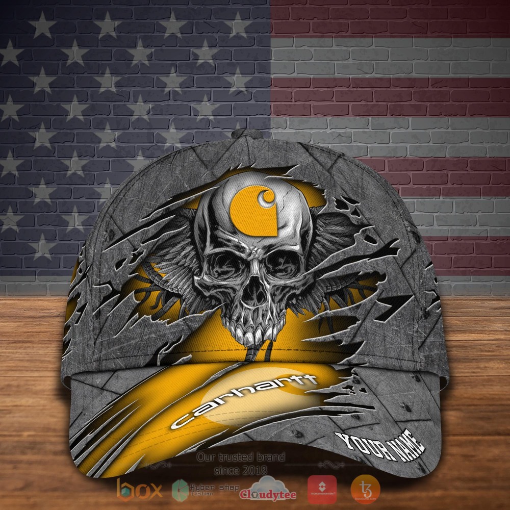 Personalized Skull Wings Carhartt Custom hat Cap 2 Personalized Carhartt Skull Wings Custom Cap 1