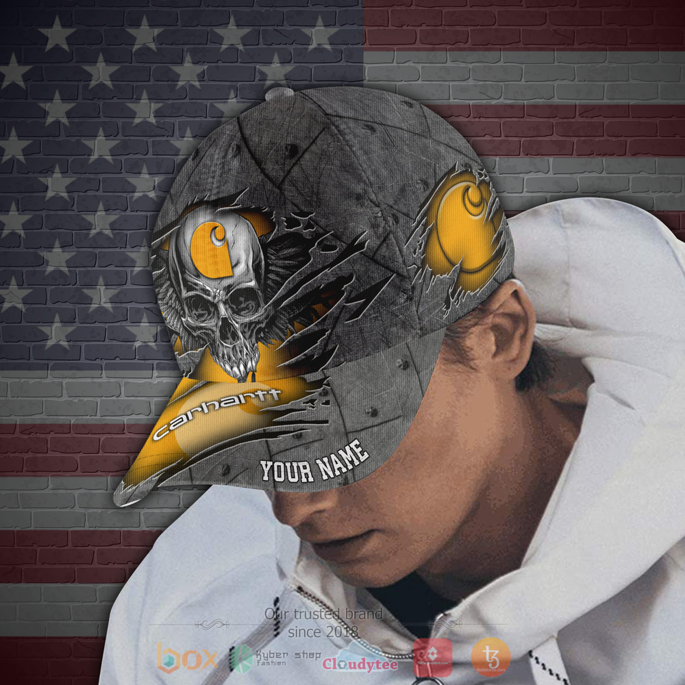 Personalized Skull Wings Carhartt Custom hat Cap 3 Personalized Carhartt Skull Wings Custom Cap 1 2