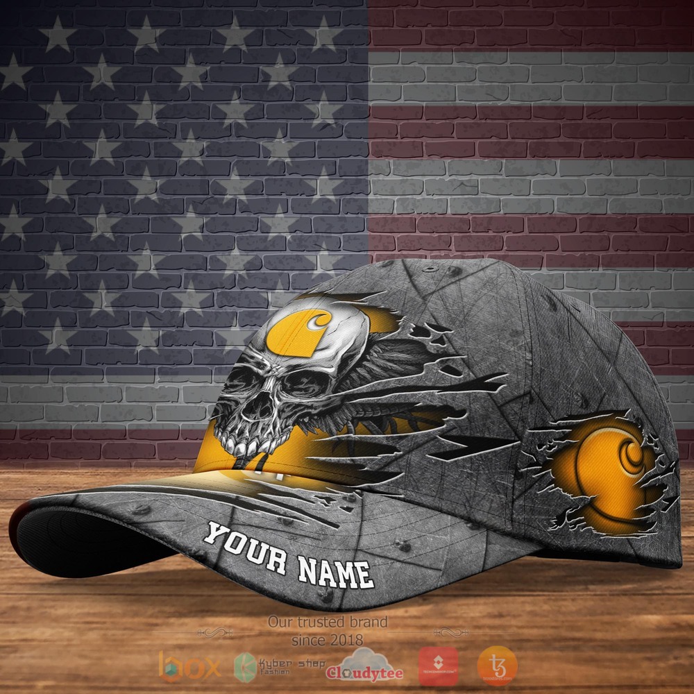 Personalized Skull Wings Carhartt Custom hat Cap 4 Personalized Carhartt Skull Wings Custom Cap 1 2 3
