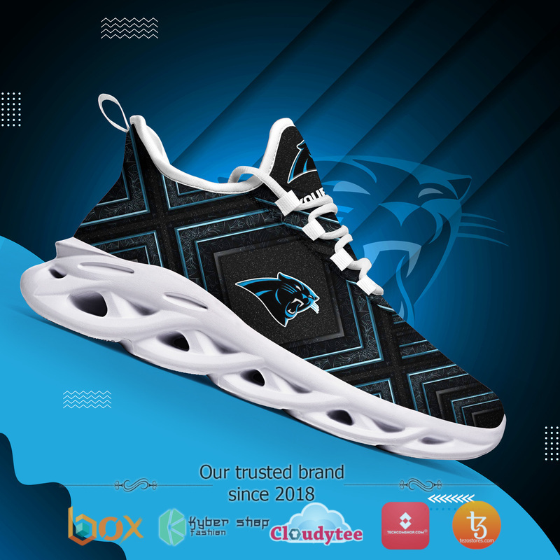 Carolina Panthers Personalized Custom Clunky max soul Sneaker 5 Personalized Carolina Panthers Custom Clunky max soul shoes 1 2 3 4
