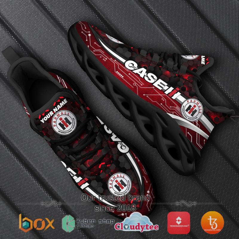 Personalized Case Ih Black Max Soul Clunky Sneaker