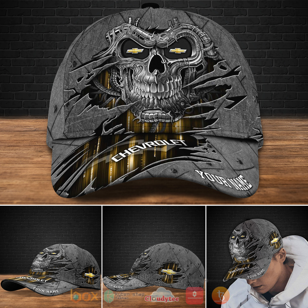 Personalized Chevrolet Skull Custom cap
