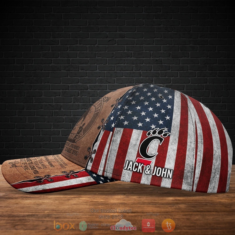 Personalized To My Son Cincinnati Bearcats Custom hat Cap 3 Personalized Cincinnati Bearcats To My Son Custom Cap 1 2