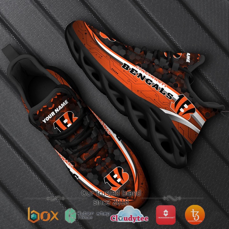 Personalized Cincinnati Bengals Football Team Clunky Max Soul Shoes