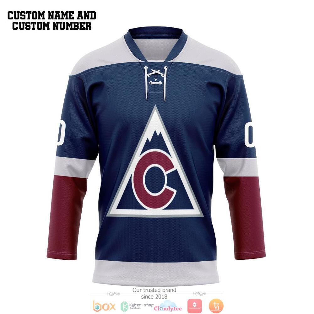Personalized NHL Colorado Avalanche custom hockey jersey 1 Personalized Colorado Avalanche NHL custom hockey jersey