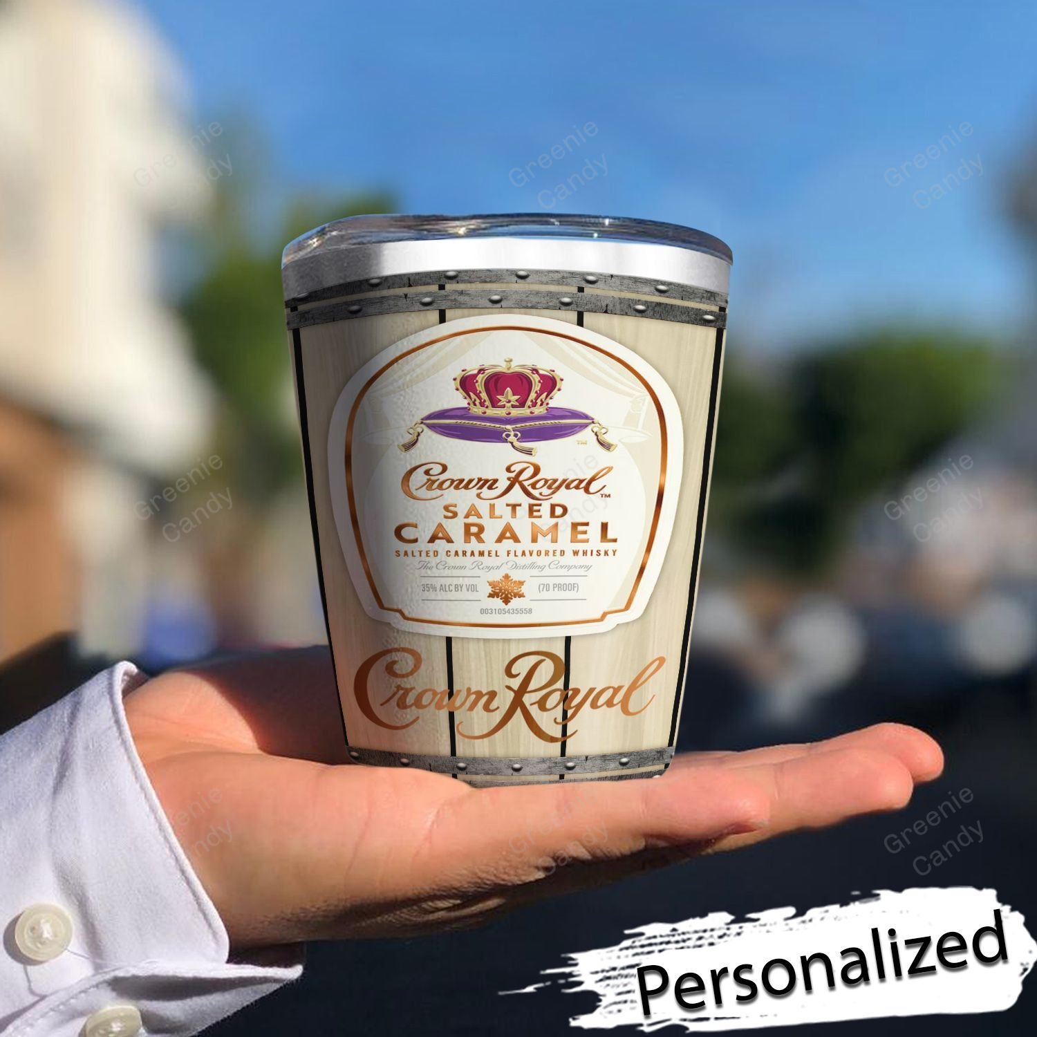 Personalized Crown Caramel Whiskey Tumbler 3 Personalized Crown Caramel Whiskey Tumbler 1 2