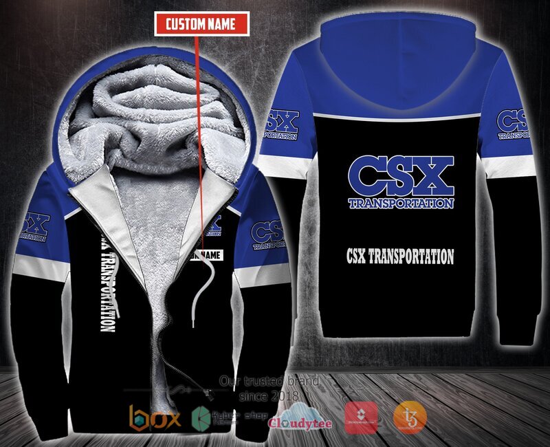 Personalized Csx Transportation Fleece Hoodie