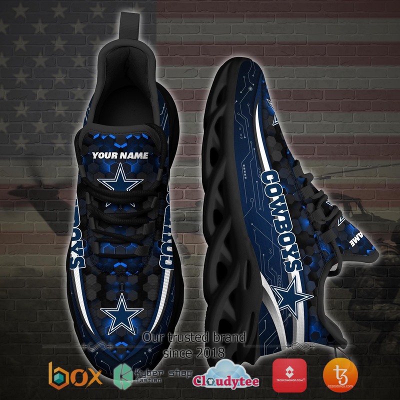 Dallas Cowboys Football Team Personalized Clunky Max Soul Sneaker 3 Personalized Dallas Cowboys Football Team Clunky Max Soul Shoes 1 2