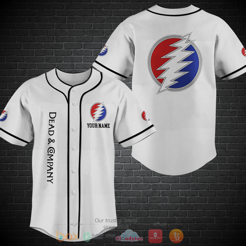 Personalized Dead Company custom baseball jersey shirt 1 Personalized Dead Company custom baseball jersey