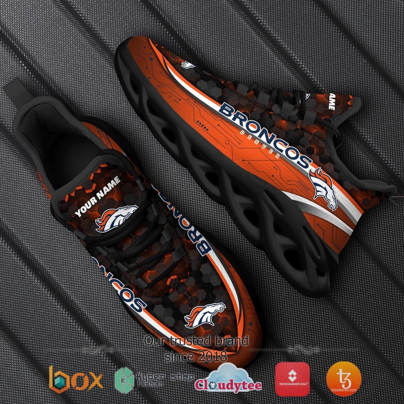 Denver Broncos Football Team Personalized Clunky Max Soul Sneaker 1 Personalized Denver Broncos Football Team Clunky Max Soul Shoes