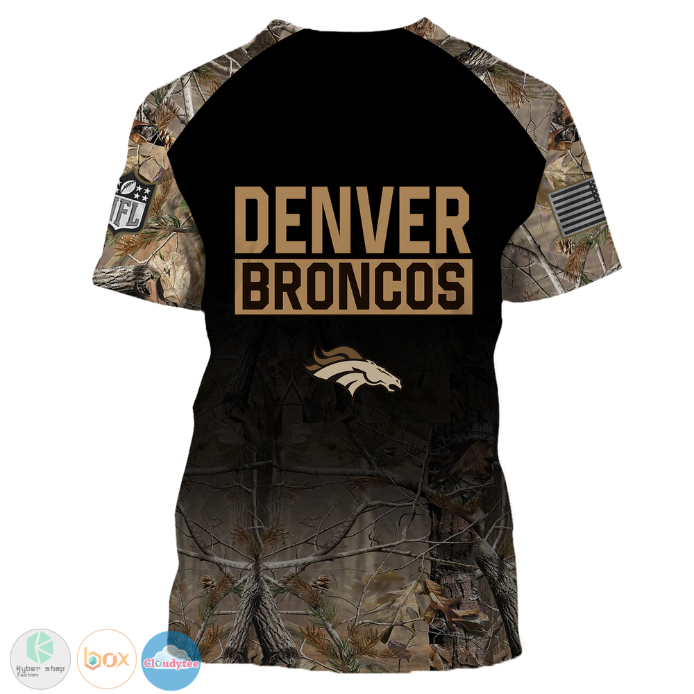 Personalized Denver Broncos NFL hunting camo custom 3d shirt hoodie 1 2 3 4 5 6